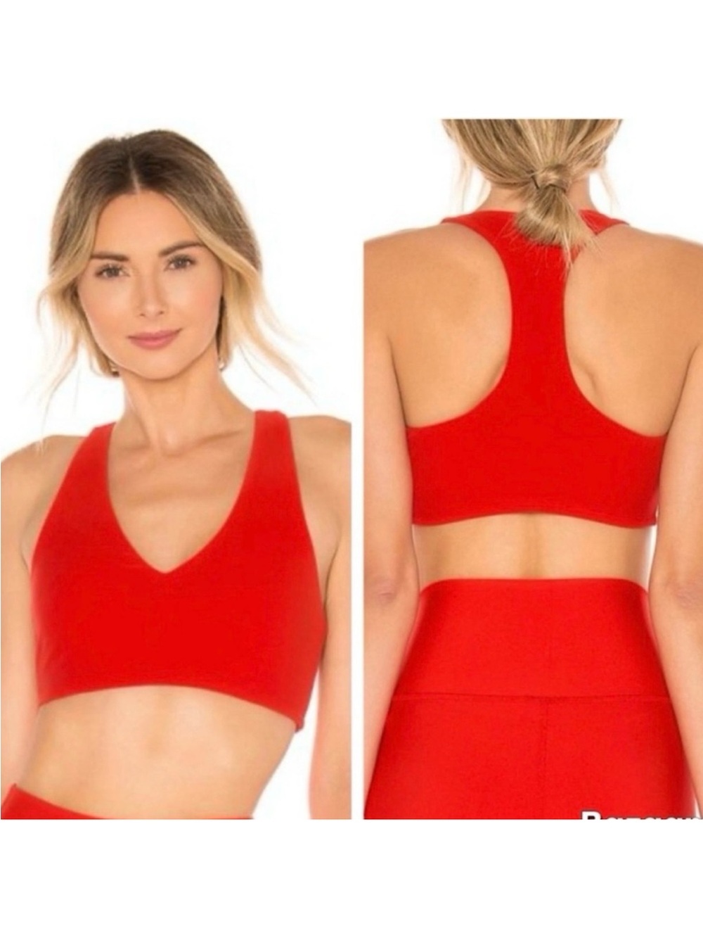 Alo Yoga Alosoft Base Bra in Cherry Pop Size Small *Sold Out Color*